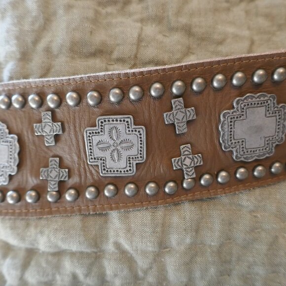 Double D Ranch Leather Belt - Picture 4 of 4